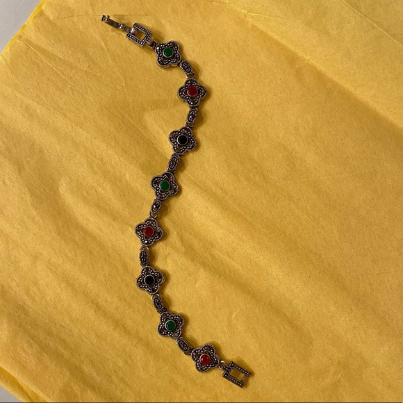 Emerald and Ruby Bracelet - Picture 5 of 5